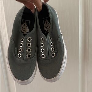 Vans Canvas Slip-On gently used Sneakers no laces
